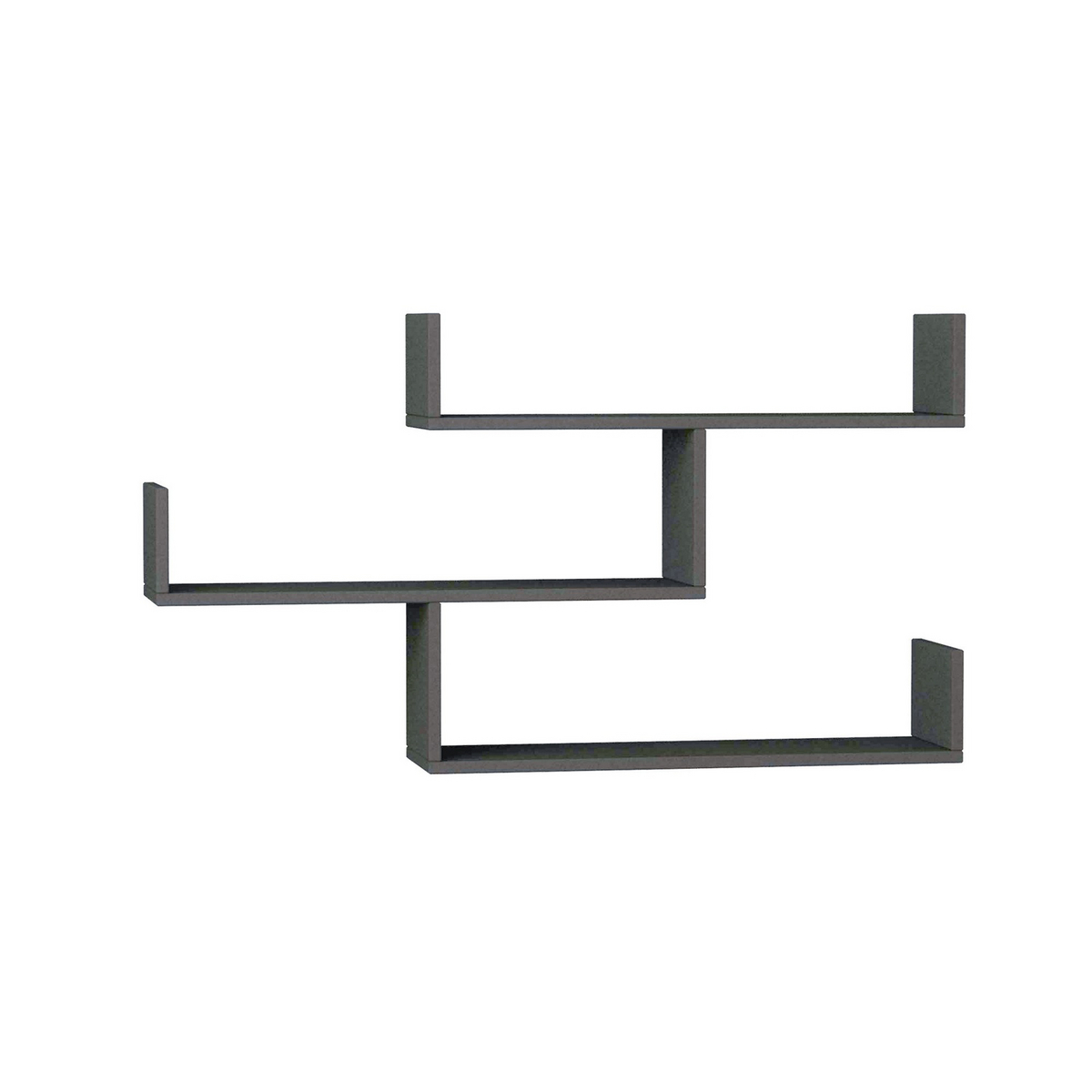 Norda Design Modern vägghylla, 120 x 67 x 22 cm | 100% melaminbelagd, 18 mm tjock | Stilren & funktionell