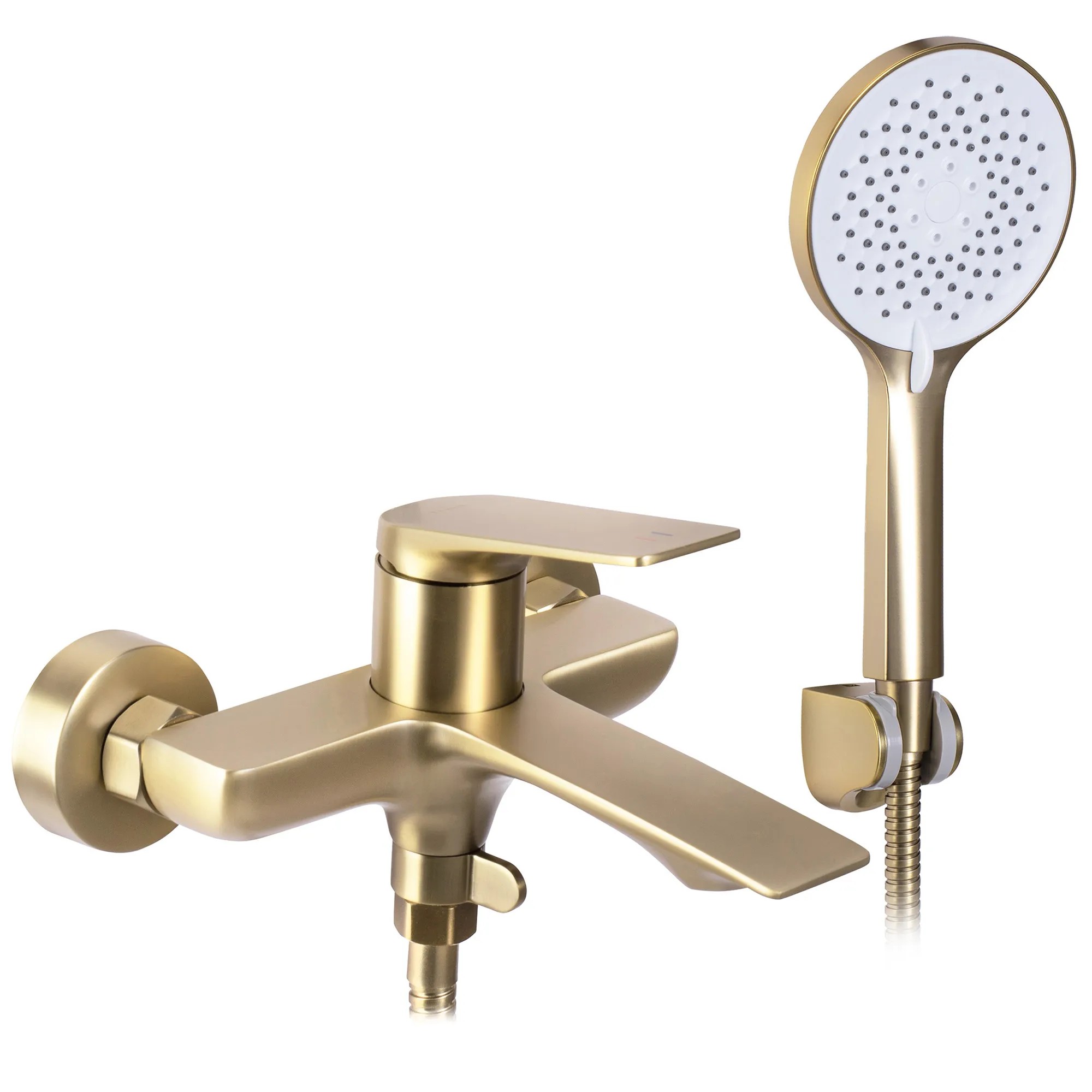 REA Badkarsblandare AVALON Borstat Guld, 18,5x18,5x11,5cm