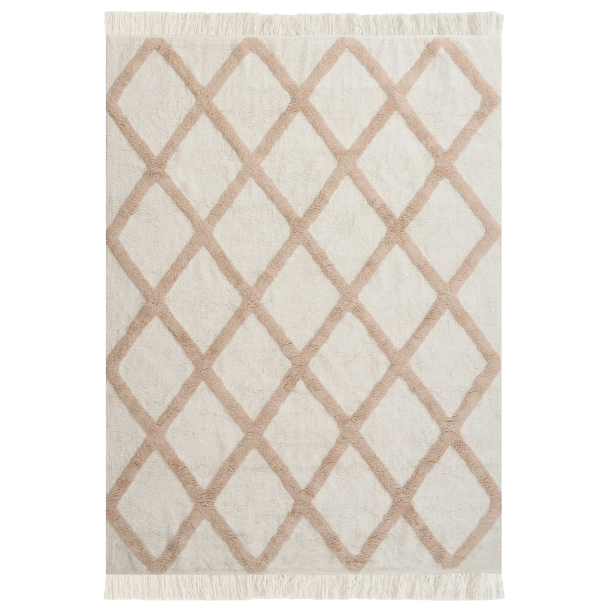 Barnmatta PUNSARI Beige 160 x 230 cm Bomull