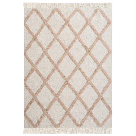 Barnmatta PUNSARI Beige 160 x 230 cm Bomull