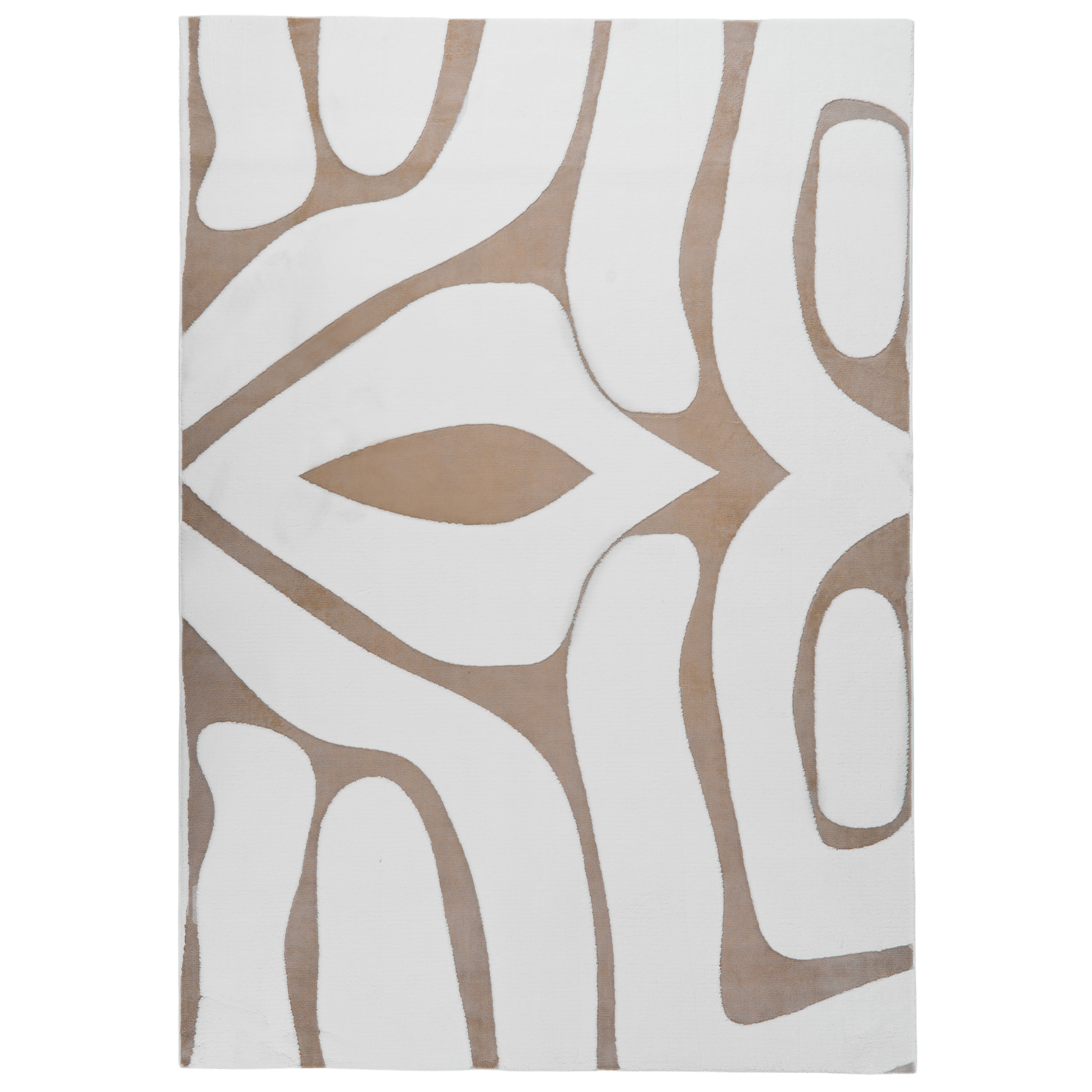 Matta HARTZ Beige/ Vit 160 x 230 cm