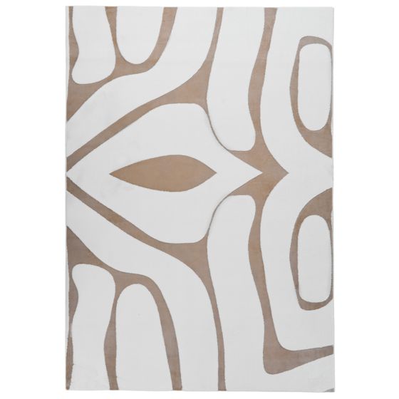 Matta HARTZ Beige/ Vit 160 x 230 cm