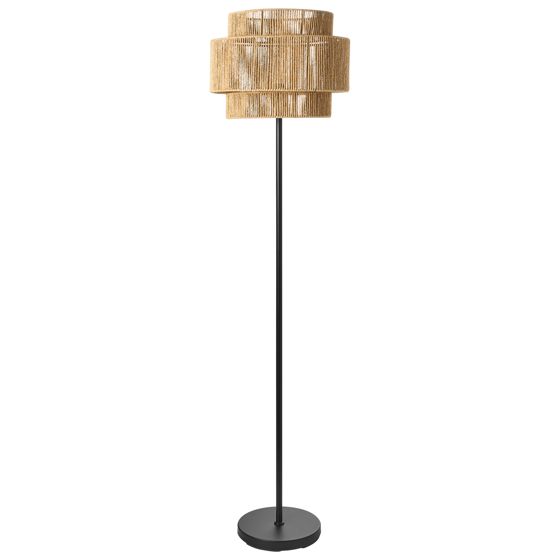 Golvlampa WOKIRO Papperssnöre Naturlig