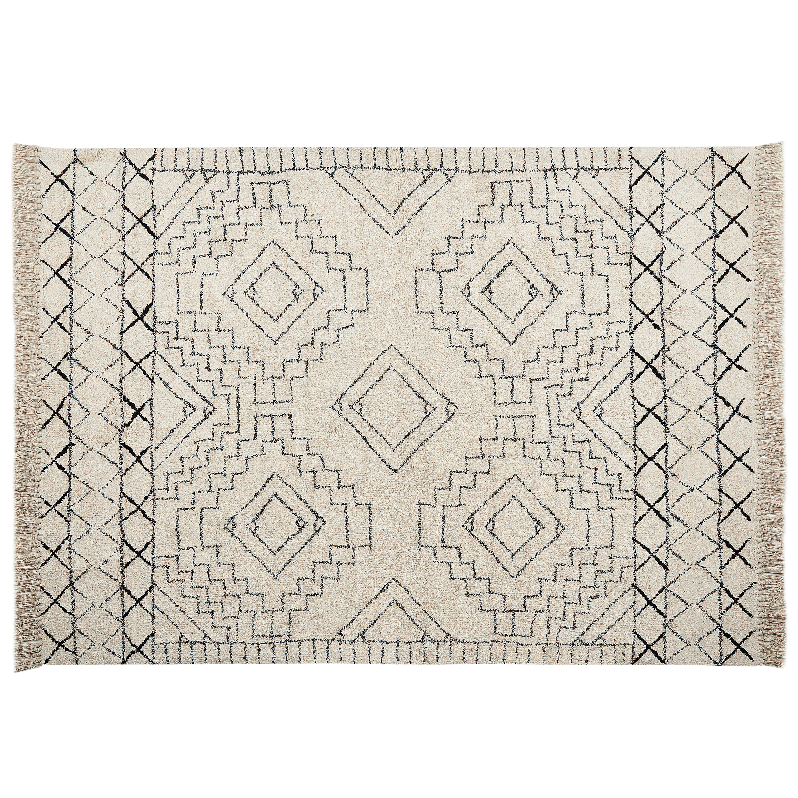 Matta ZEYNE Beige 160 x 230 cm Bomull