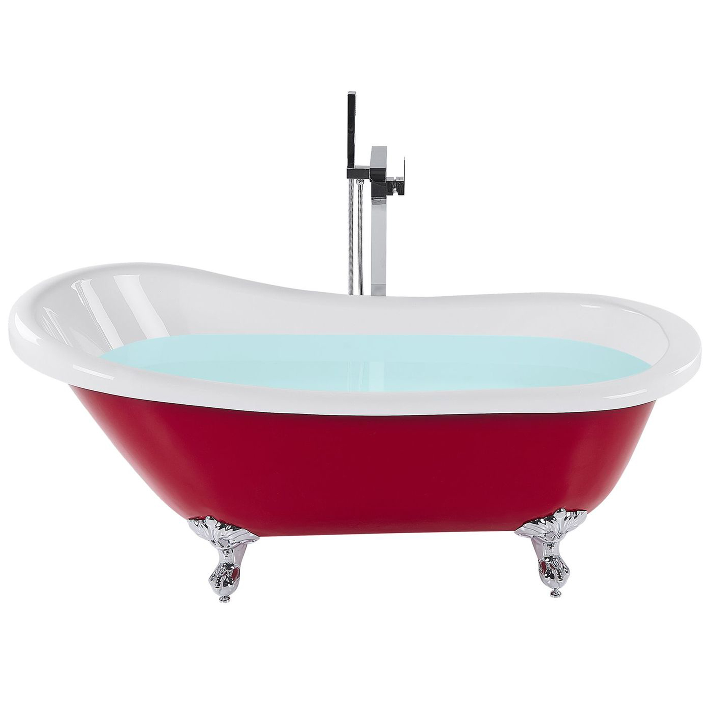 Fristående badkar CAYMAN 1530 x 770 mm Röd