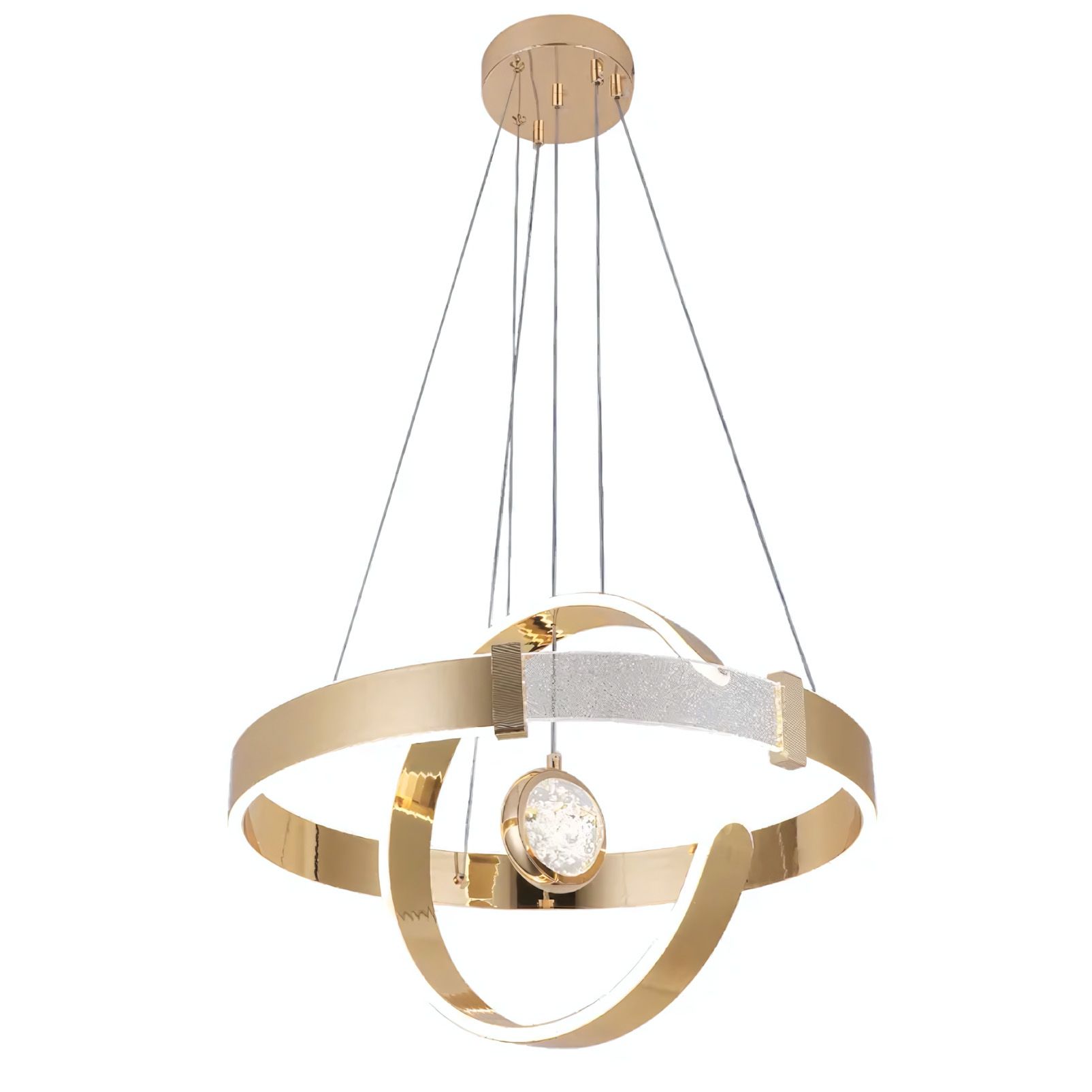 TOOLIGHT hängande taklampa LHJ060-CP LED Guld 49x49x35cm
