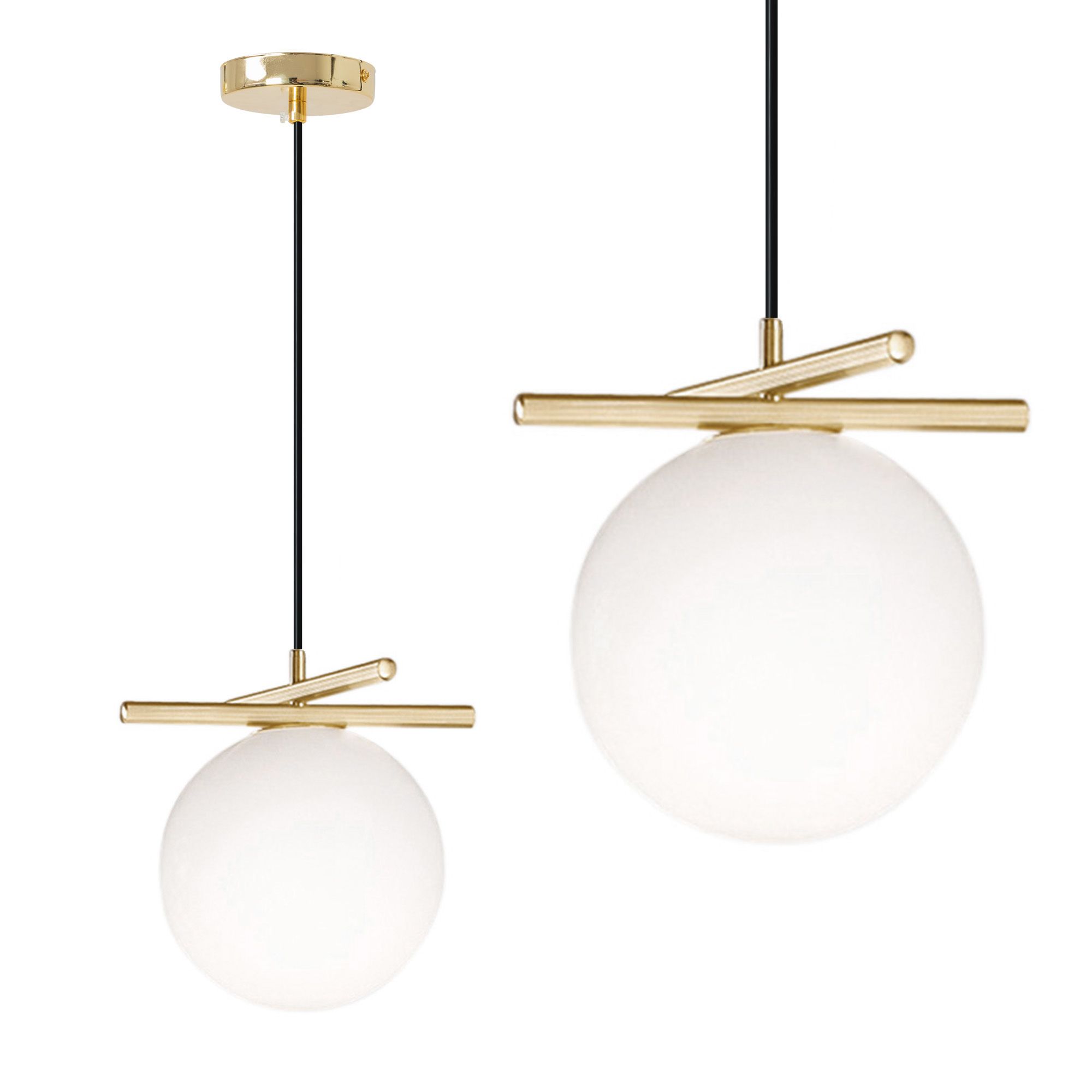 TOOLIGHT hängande taklampa APP1667-1CP Guld 20,5x18x20,5cm
