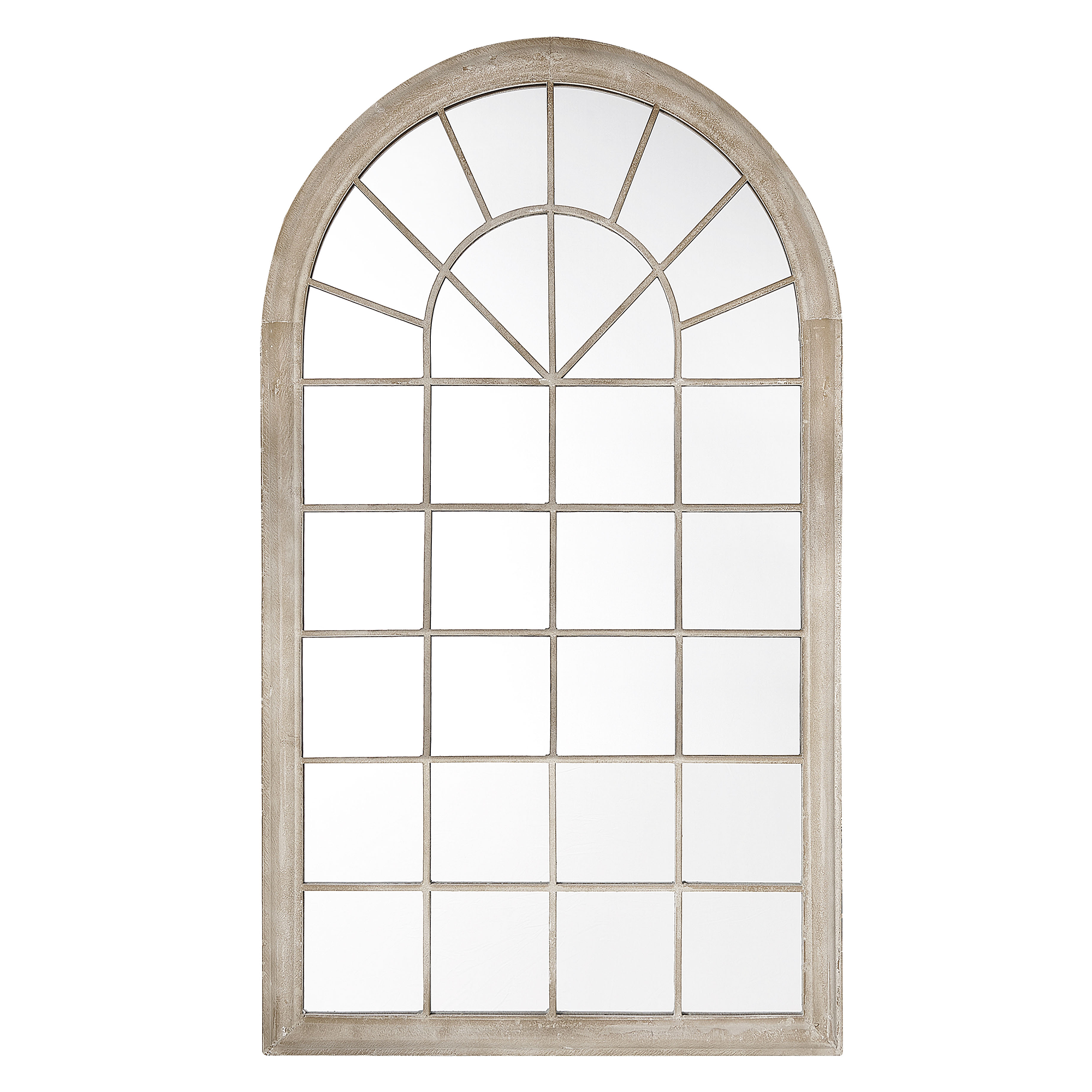 Väggspegel TREVOL 77 cm 130 cm Metall Beige