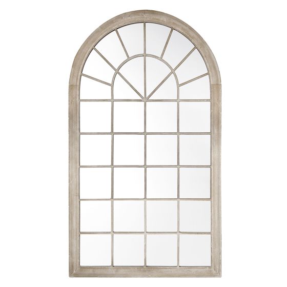 Väggspegel TREVOL 77 cm 130 cm Metall Beige