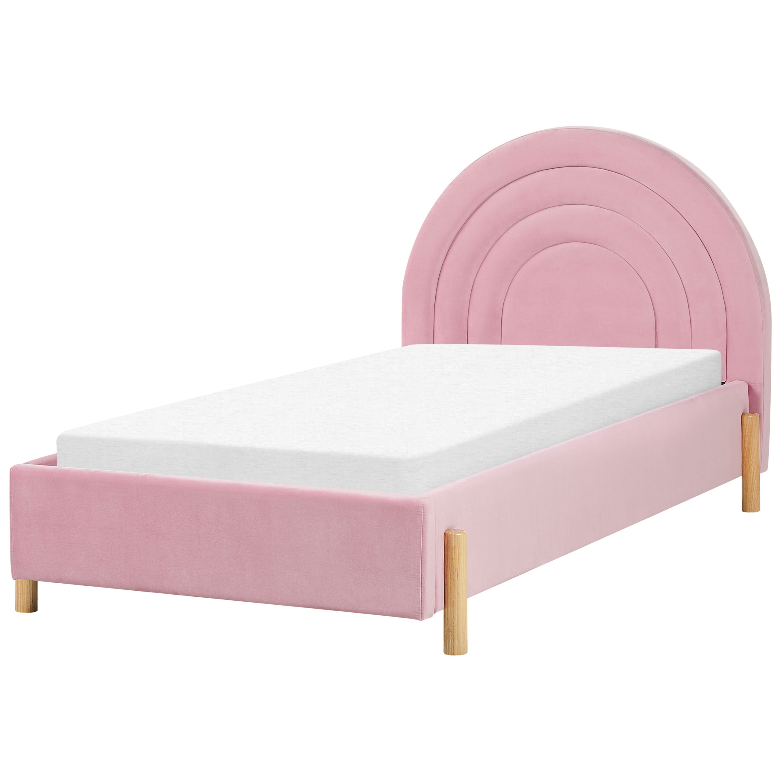 Barnsäng Sammet ANET 90 x 200 cm Rosa