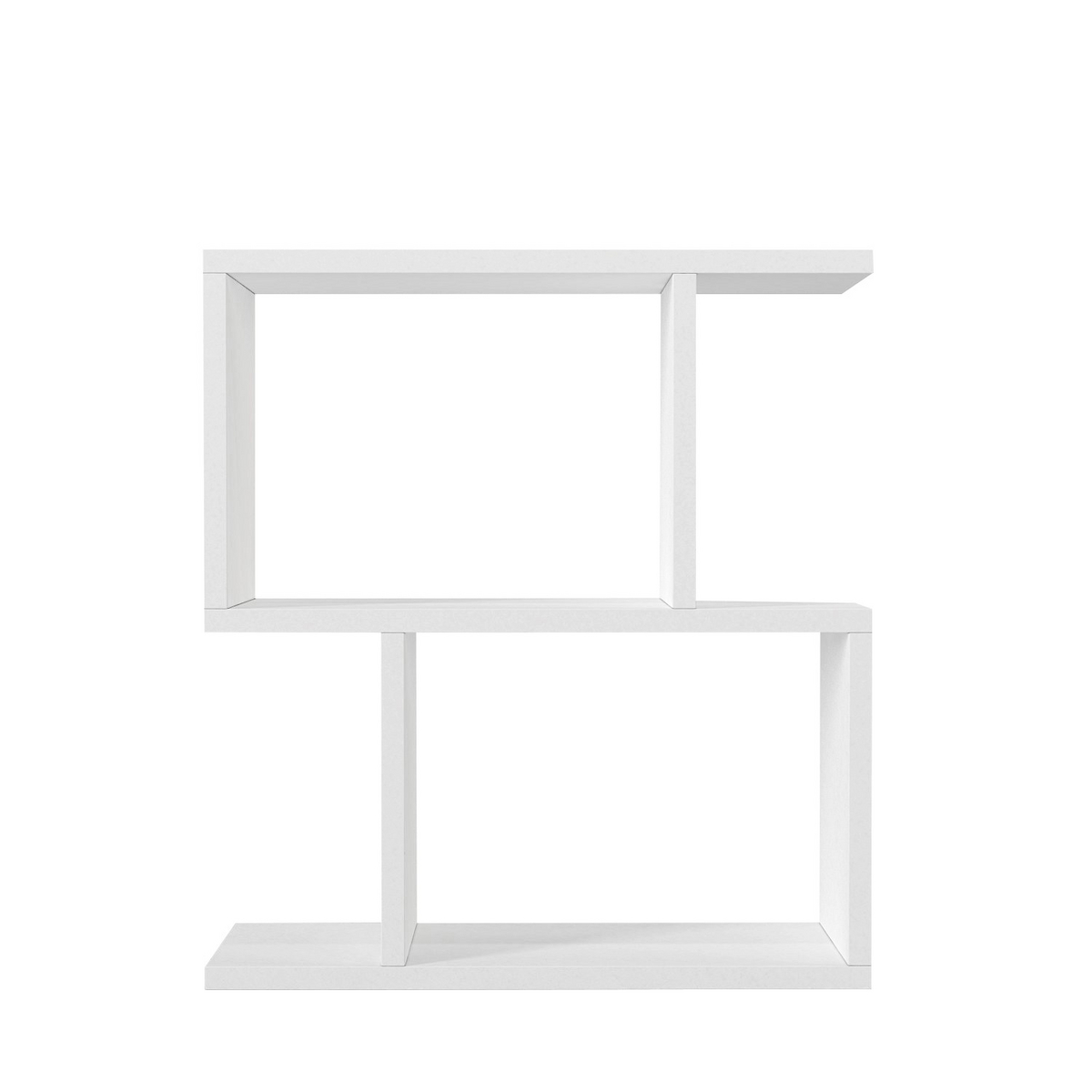 Norda Design Modernt vitt sidobord, 50 cm x 55,4 cm x 17,5 cm | 100 % melaminbelagt, 18 mm tjockt | Mångsidig design