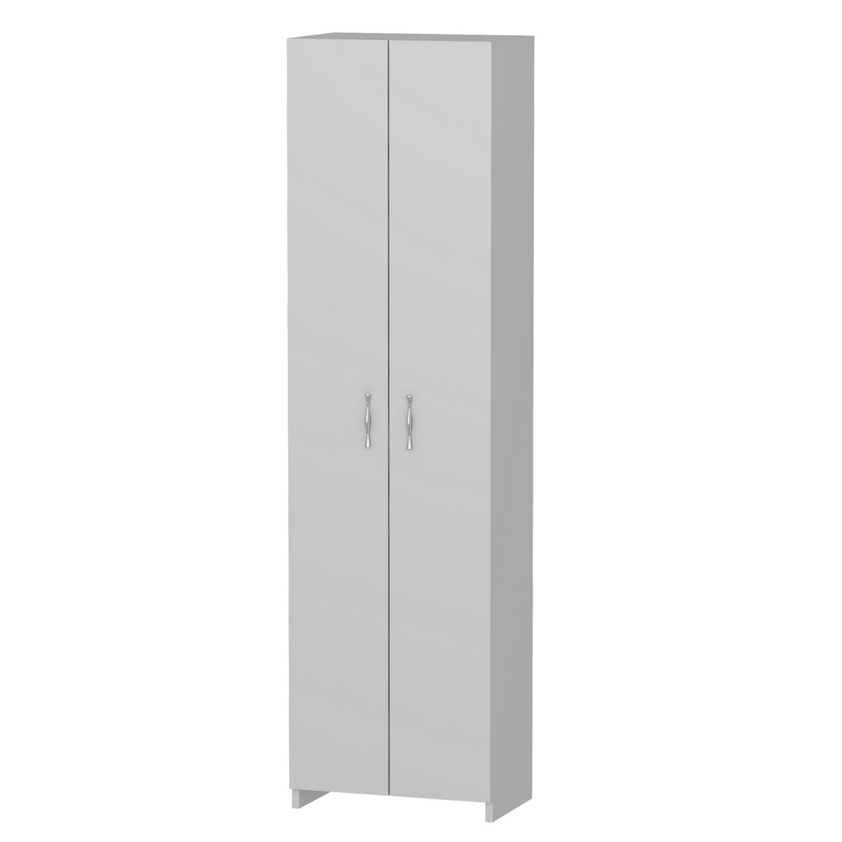 Norda Design Modernt multifunktionsskåp, vitt, 49 x 182 x 30 cm | 100 % melaminbelagt, 18 mm tjockt | väggmonterbart, stilfull förvaringslösning