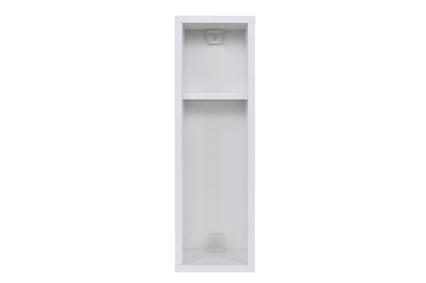 Norda Design modernt vitt nattduksbord, 100% melaminbelagt, 18 mm tjockt, väggmonterbart, 65x20x15 cm | stilfullt & funktionellt