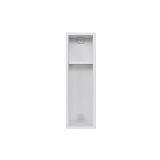 Norda Design modernt vitt nattduksbord, 100% melaminbelagt, 18 mm tjockt, väggmonterbart, 65x20x15 cm | stilfullt & funktionellt