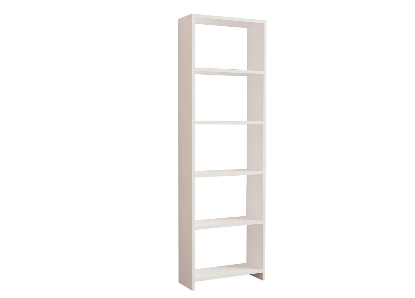 Norda Design Modern vit bokhylla, 160 cm | 100% melaminbelagd spånskiva, 18 mm tjock | Väggmonterbar, stilfull förvaring