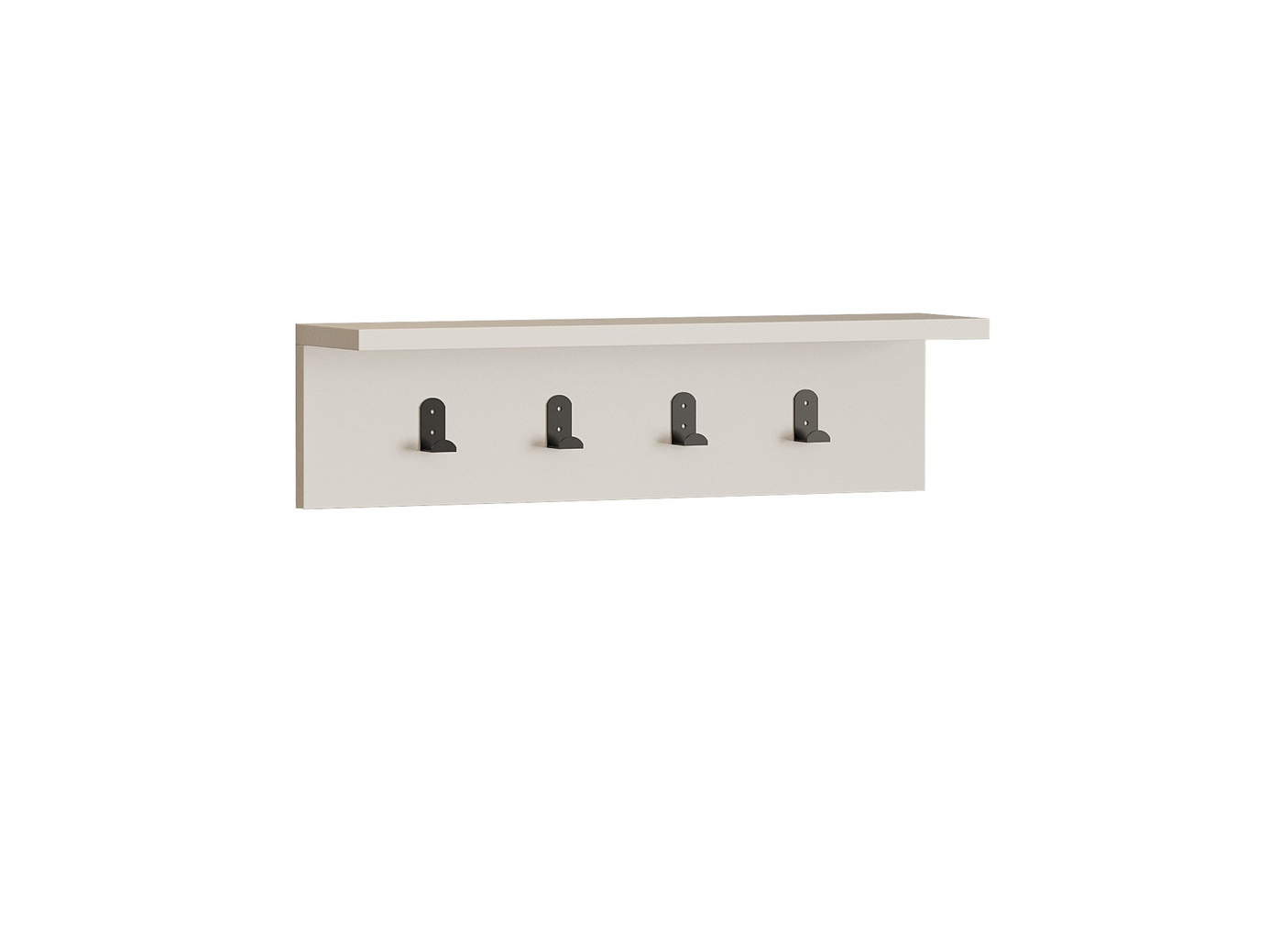 Norda Design Modern vit vägghylla, 60 cm x 14,5 cm x 16,3 cm | 100 % melaminbelagd, 18 mm tjock | Mångsidig förvaring