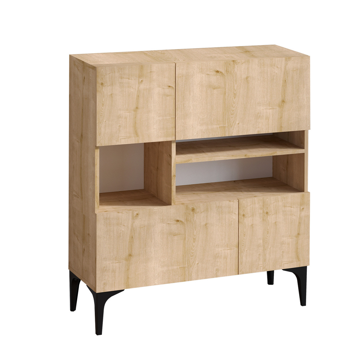 Norda Design Modernt konsolbord, safir-ek, 100 x 35 x 125 cm | 100 % melaminbelagd, väggmonterbar, stilren design