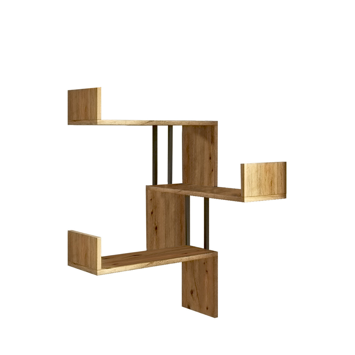 Norda Design Modern vägghylla, Atlantic Pine, 60 x 109,4 x 60 cm | 100% melaminbelagd, 18 mm tjock | Stilfull förvaring