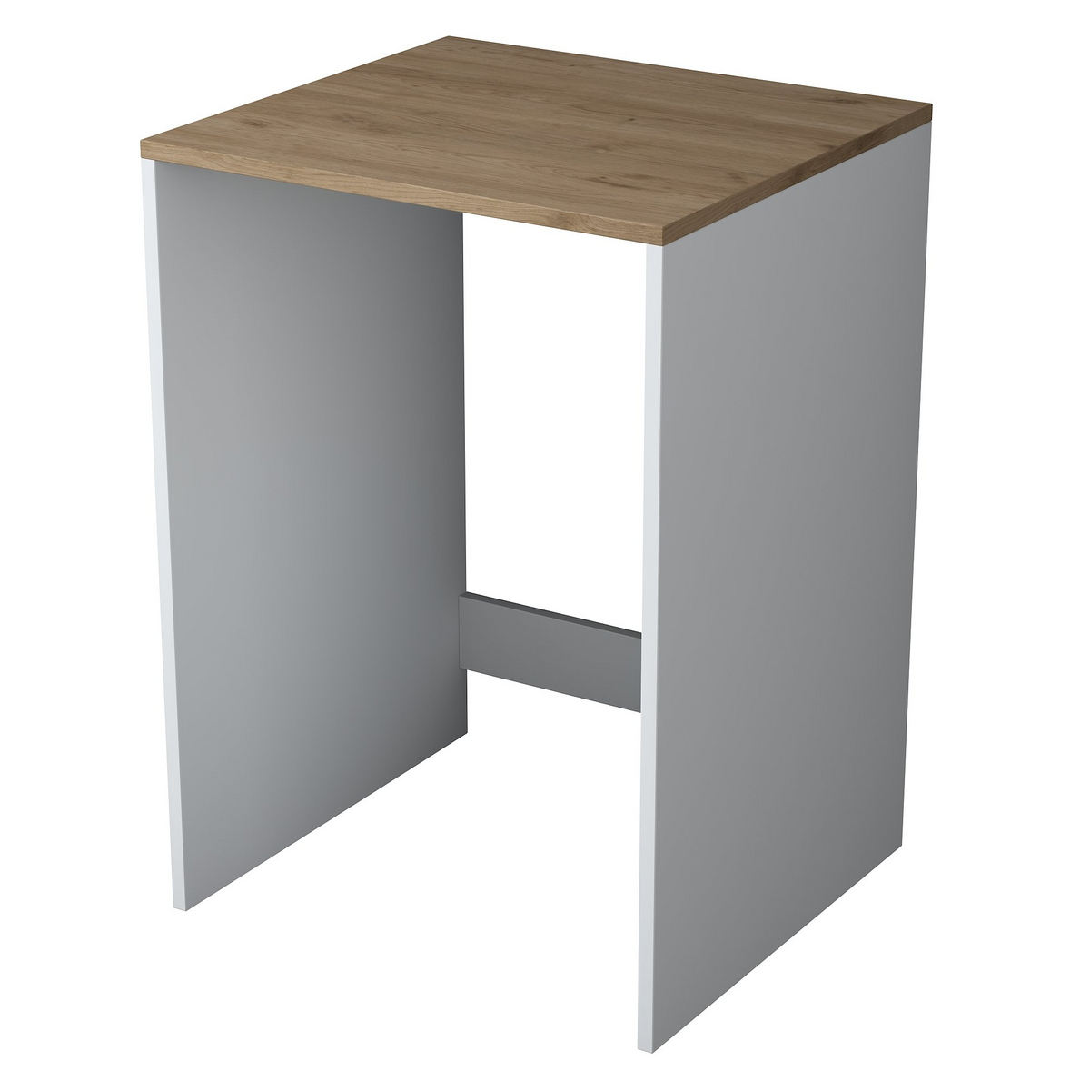 Norda Design Stilrent tvättmaskinsskåp, valnöt och vitt, 65 cm x 91,8 cm x 60 cm | 100 % melaminbelagd | Väggmonterbar