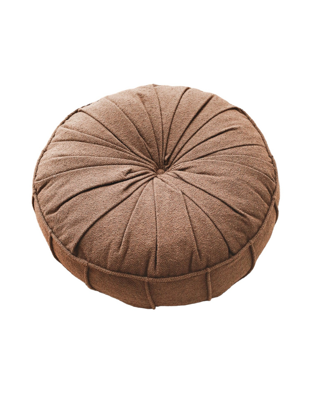 Norda Design Mysig brun teddykudde, 60 x 60 x 20 cm | mjuk restskum/fiberfyllning | perfekt för hemkomfort och inredning