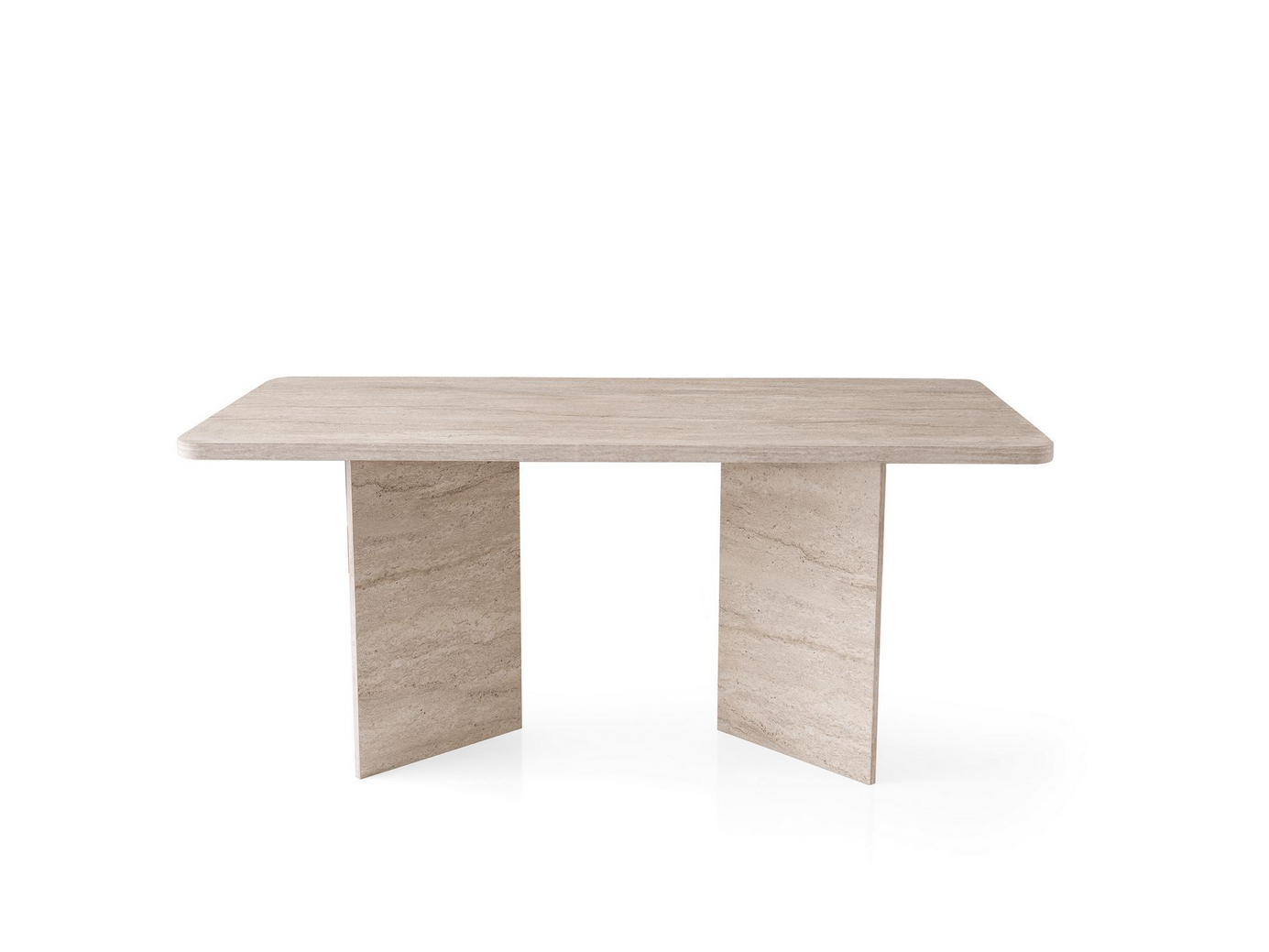 Norda Design Modernt matbord i travertinfärg, 180 x 90 x 77 cm | 100% melaminbelagt, 18 mm tjockt | Stilrent och hållbart