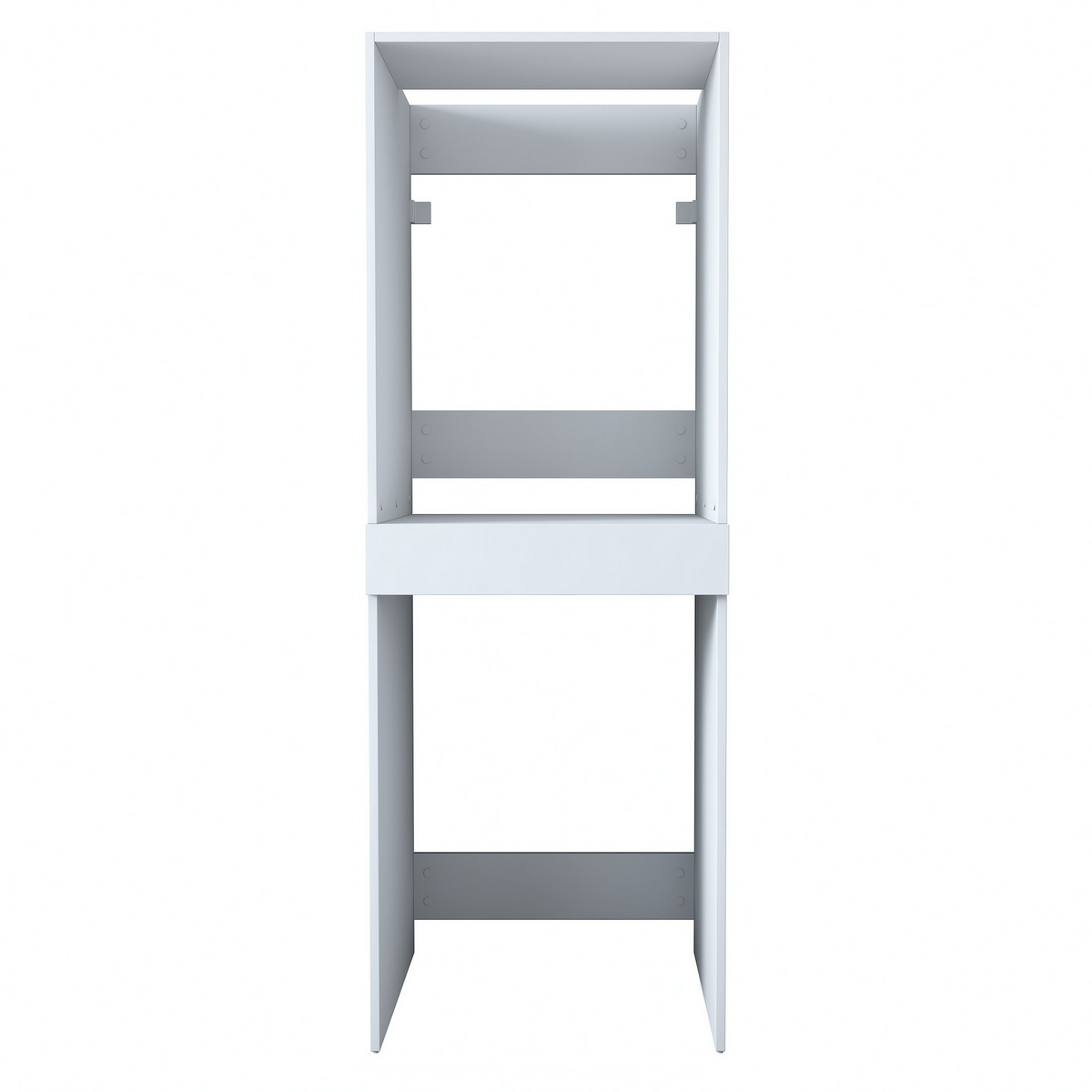 Norda Design modernt vitt badrumsskåp, 66,6 cm B x 189 cm H x 65 cm D | 100 % melaminbelagd E1-spånskiva | Väggmonterbart