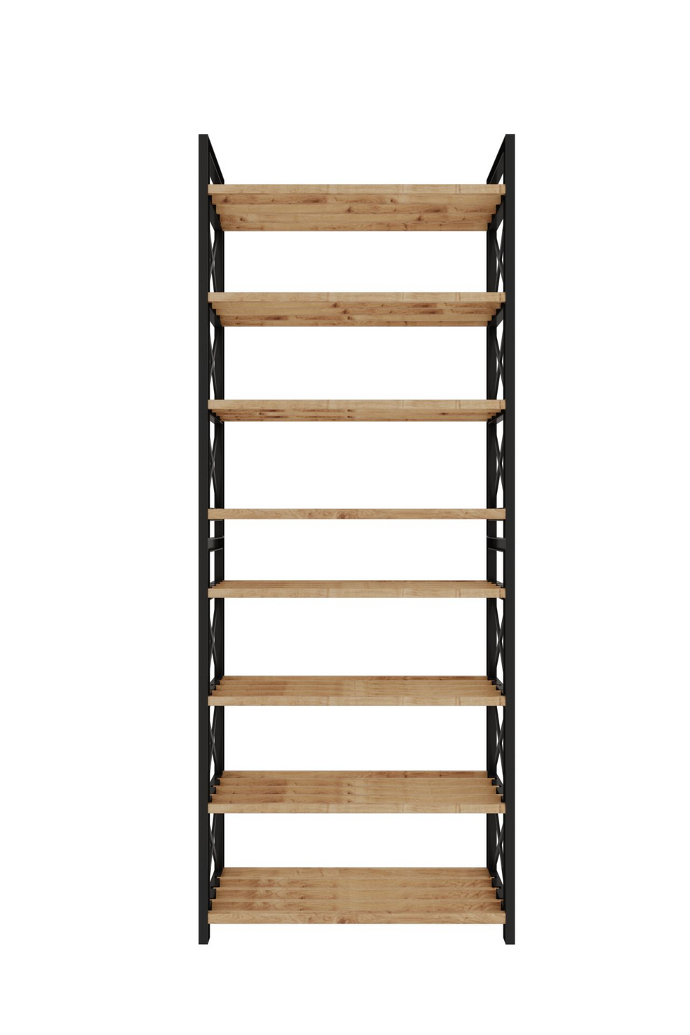 Norda Design Modern multifunktionshylla, svart, 46 x 128 x 18 cm | 100 % plastträ | stilren industriell design