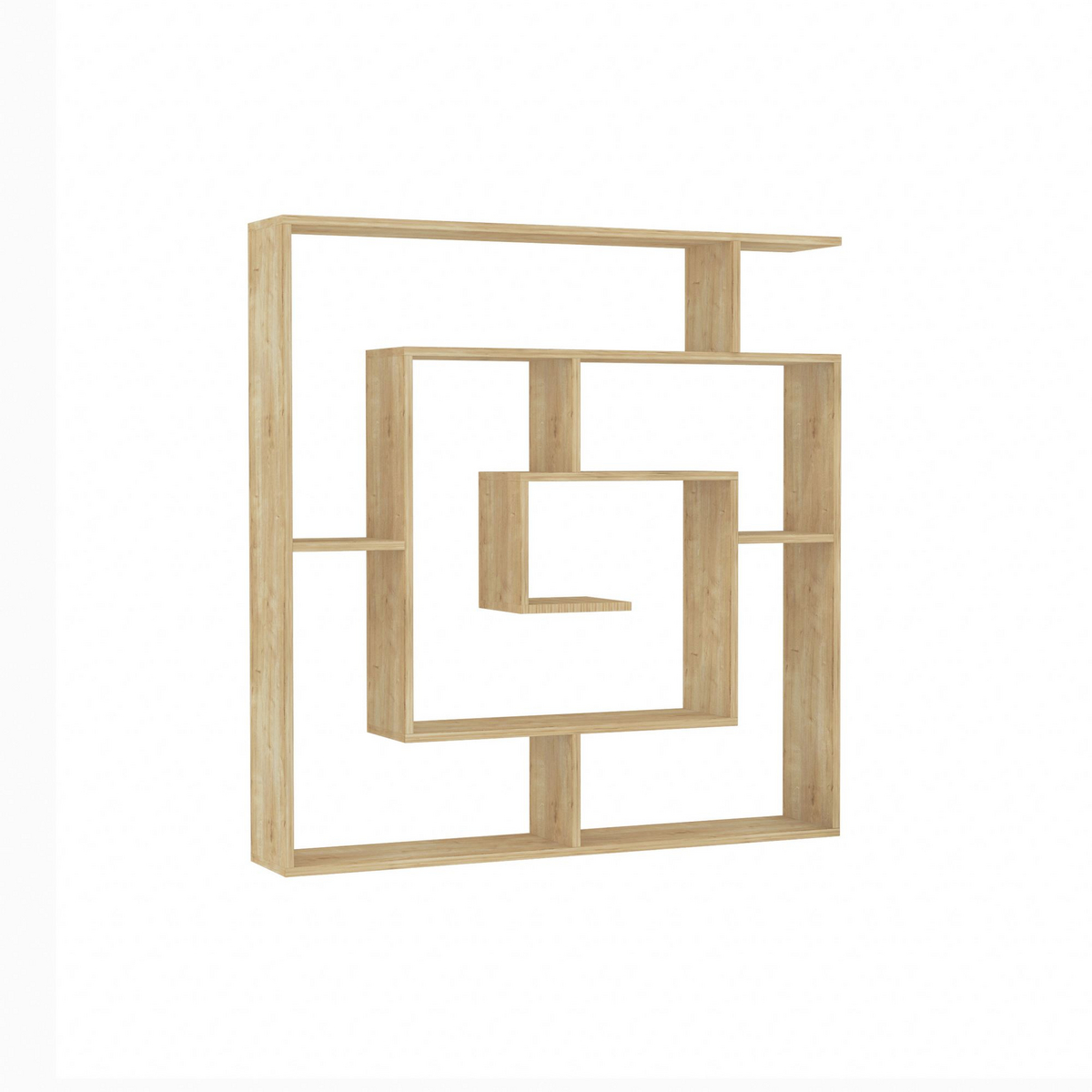 Norda Design Bokhylla Labirent, sapphire ek, 22 × 125 × 128,6 cm