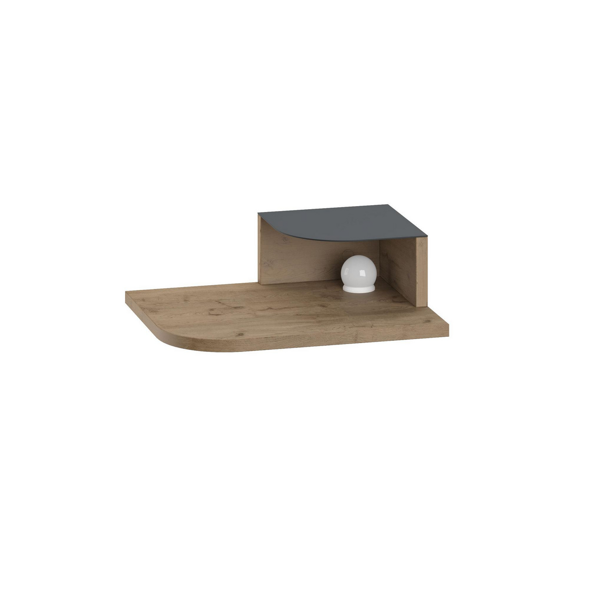 Norda Design Sängbord Luno, ek, 30 × 40 × 16,2 cm