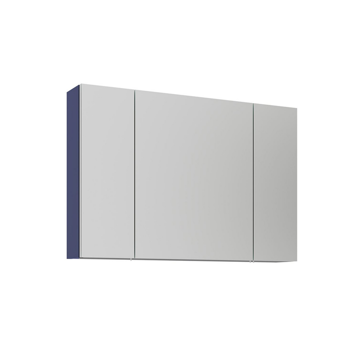 Norda Design Badrumsskåp med spegel Bari 100, matt marinblå, 16 × 97 × 66 cm