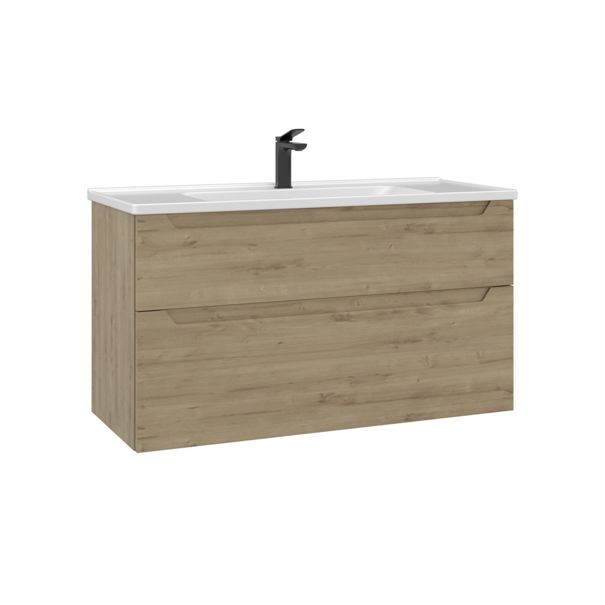 Norda Design Tvättställsskåp Messina 100 v2, ek, 45 × 100 × 55 cm
