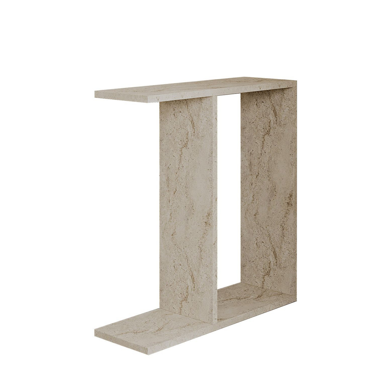 Norda Design Sidobord Lotus, travertin, 60 × 60 × 60 cm