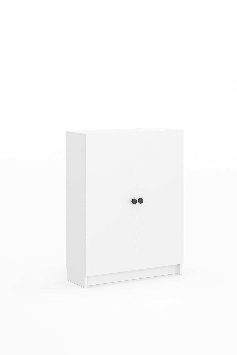 Norda Design Bokhylla Bili 3 Shelf 2 Lid, vit, 28 × 80 × 105 cm