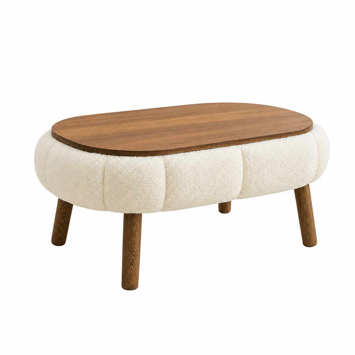 Norda Design Soffbord Papatya, vit, 68 × 98 × 45 cm