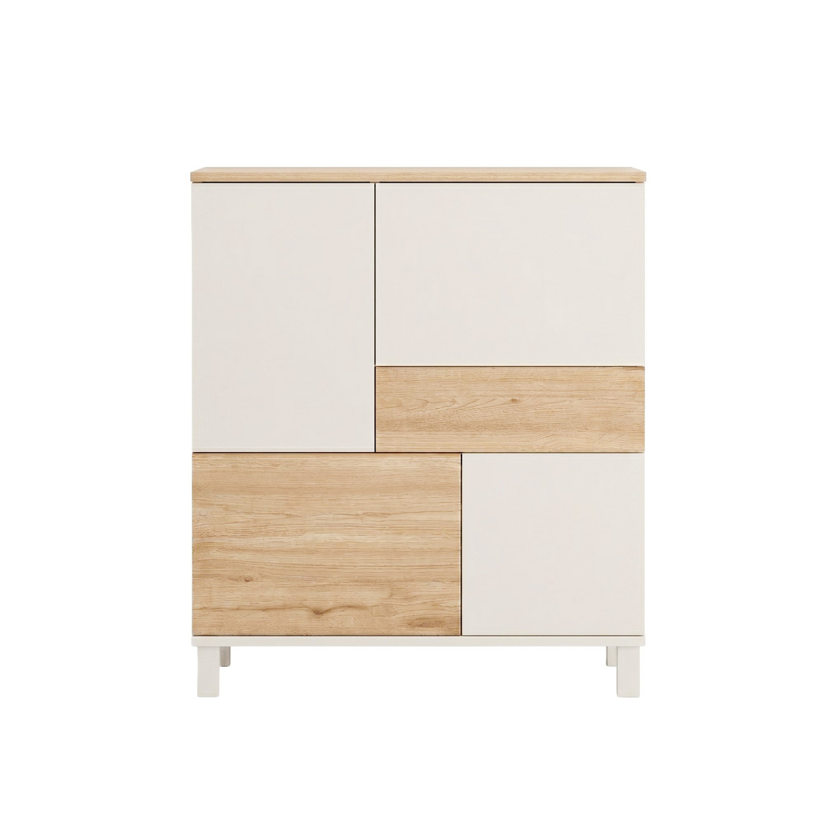 Norda Design Multiskåp Mood, sand/ek, 35 × 87,2 × 101,1 cm