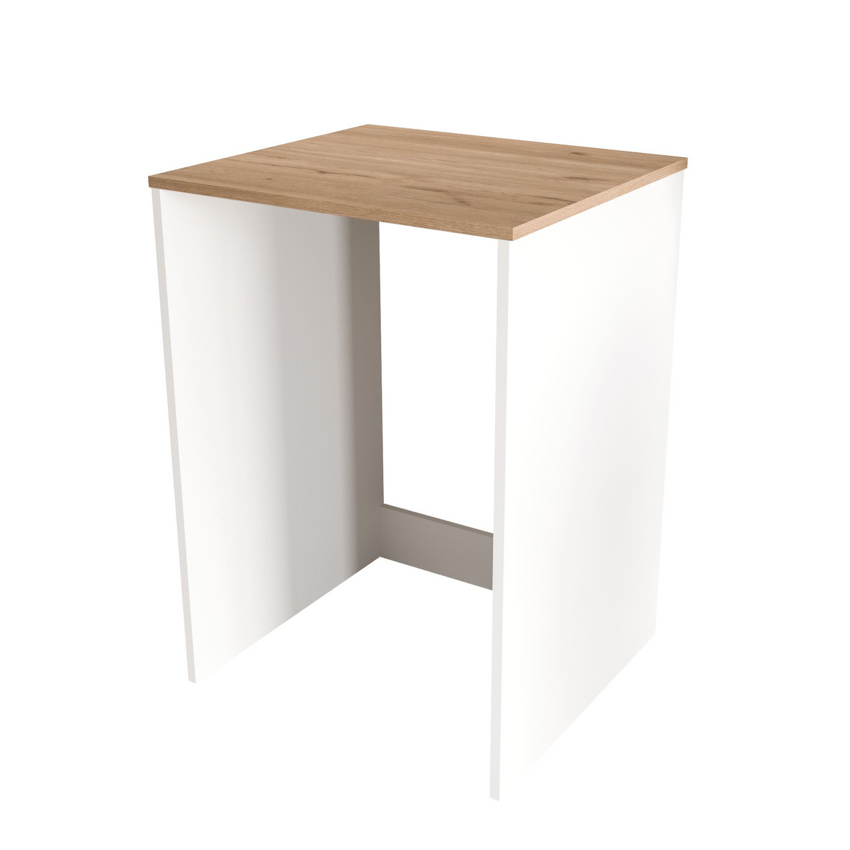 Norda Design Tvättmaskinsskåp Nord, vit/ek, 60 × 65,8 × 91,8 cm