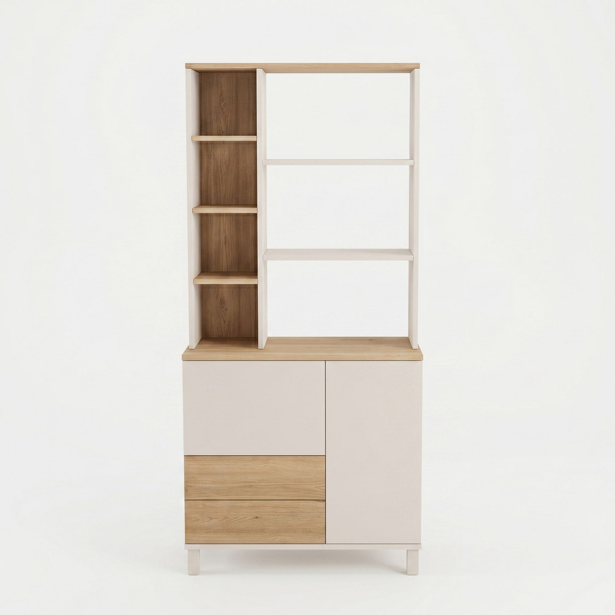 Norda Design Bokhylla Mood, sand/ek, 35 × 85,2 × 187,8 cm