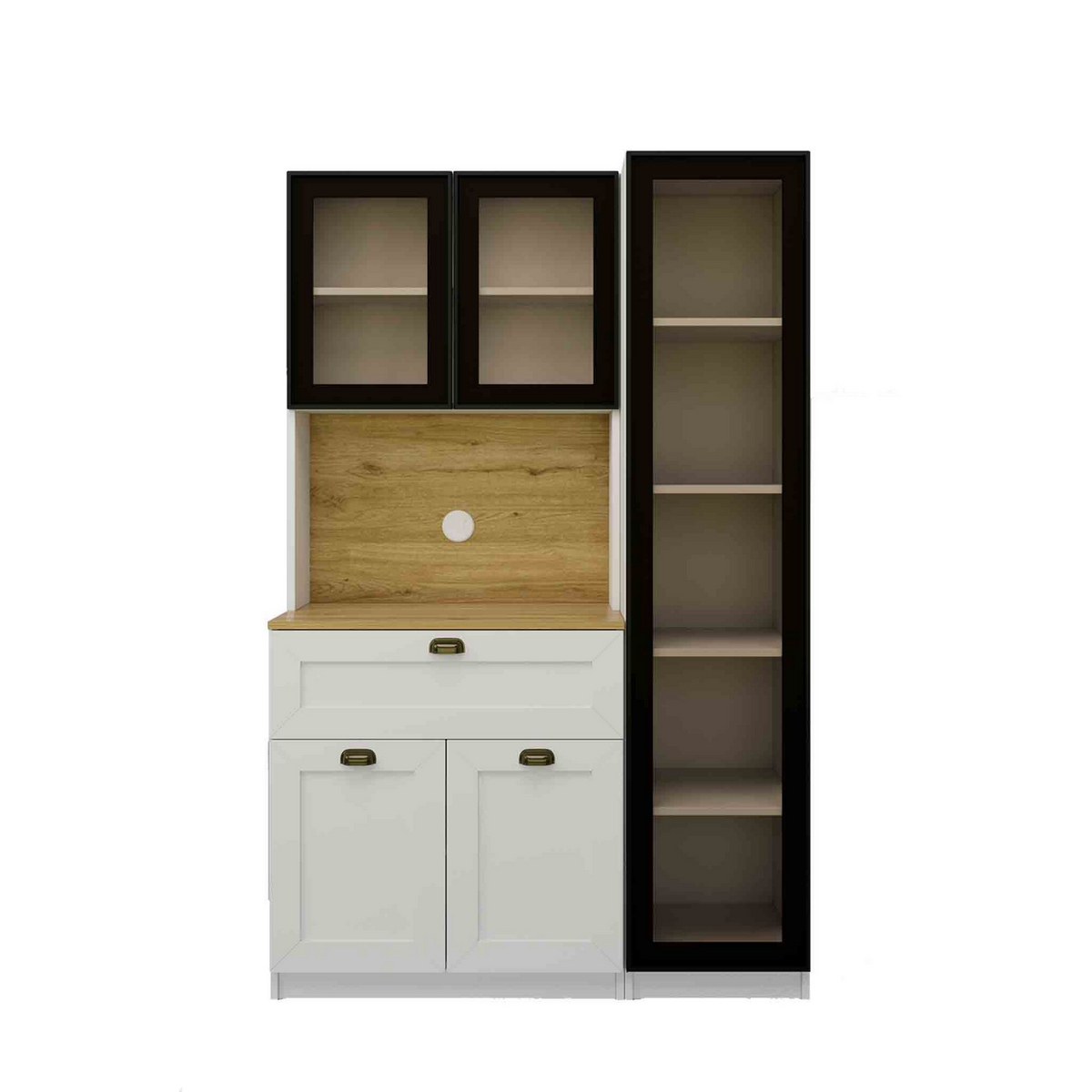 Norda Design Kaffestation Nero 1600, vit, 44 × 120 × 191,8 cm