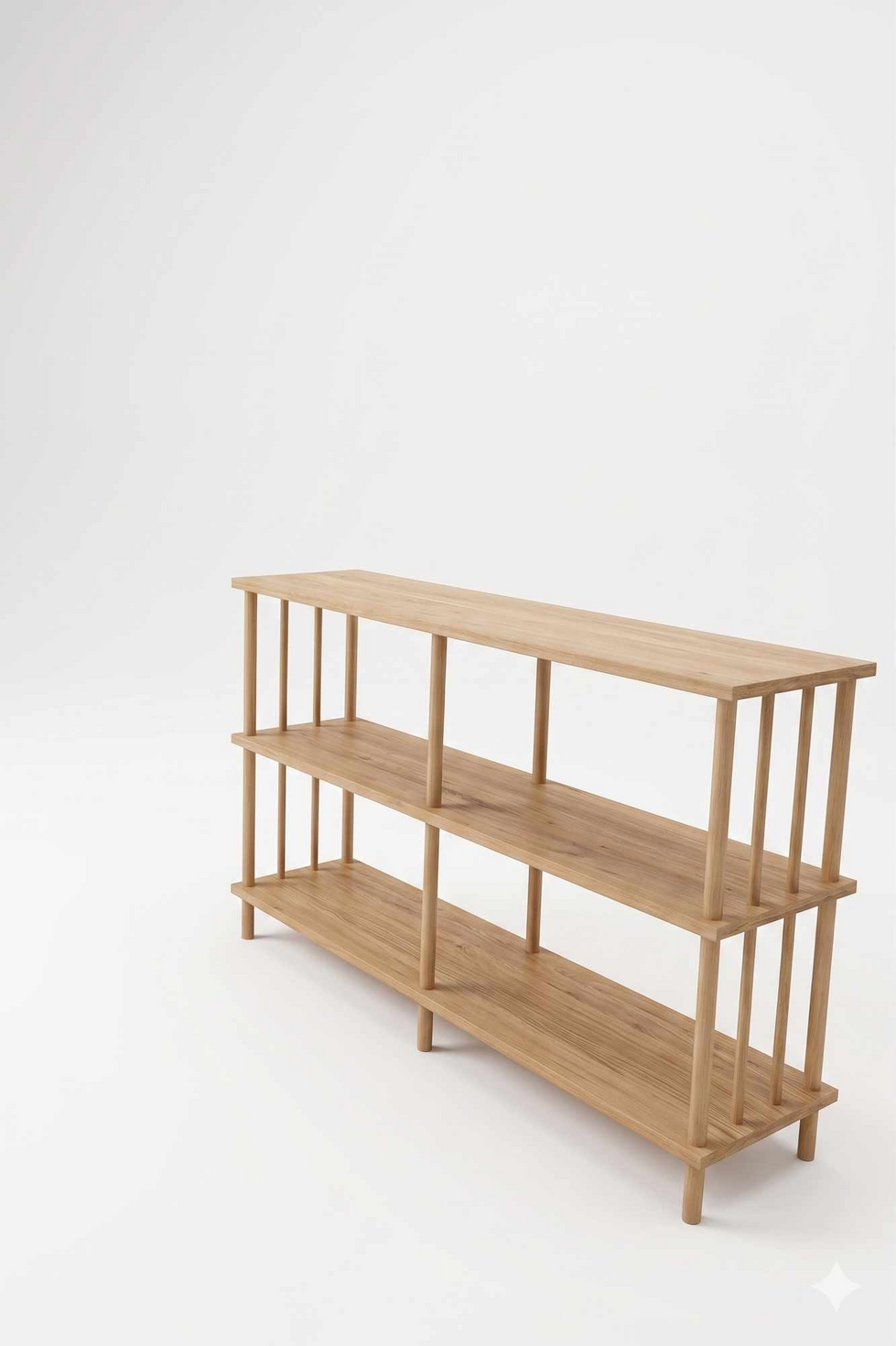 Norda Design Sideboard Credenza, furu, 30 × 120 × 73 cm