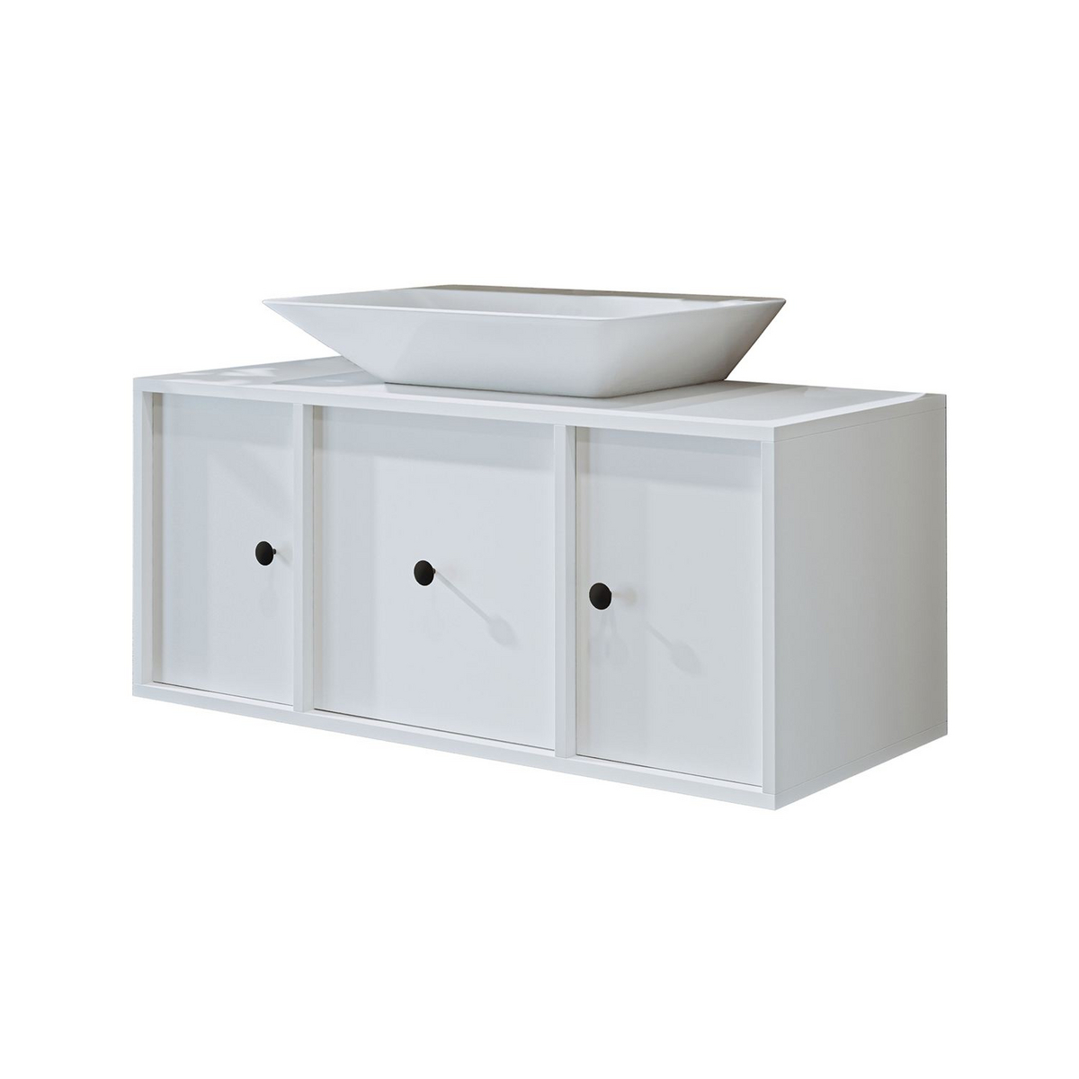 Norda Design Tvättställsskåp Taormina, vit, 45 × 105 × 45 cm