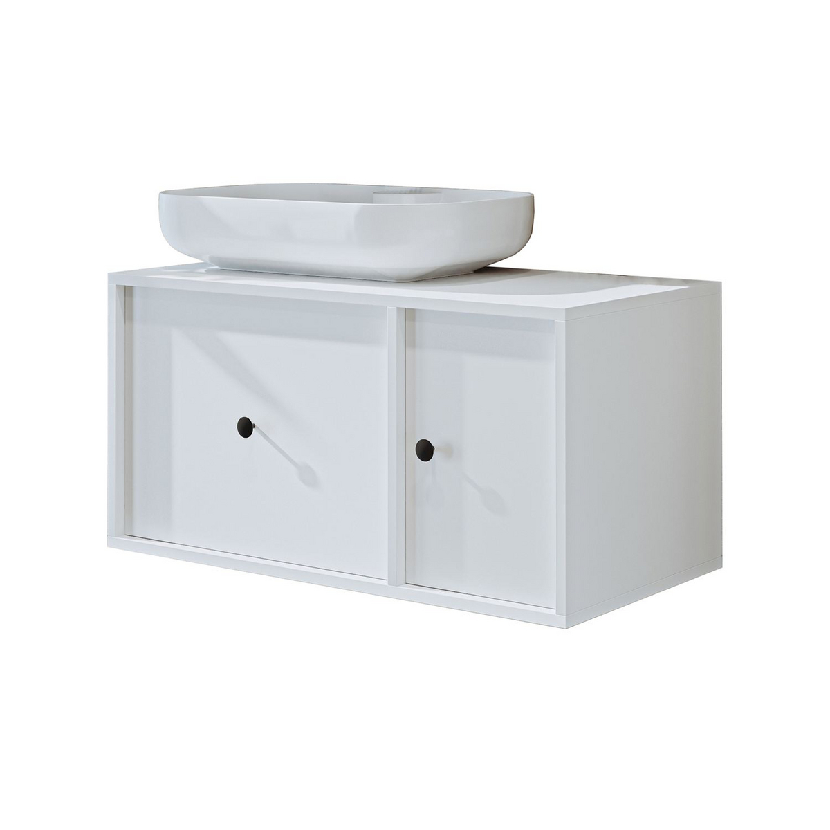 Norda Design Tvättställsskåp Verona, vit, 45 × 90 × 45 cm