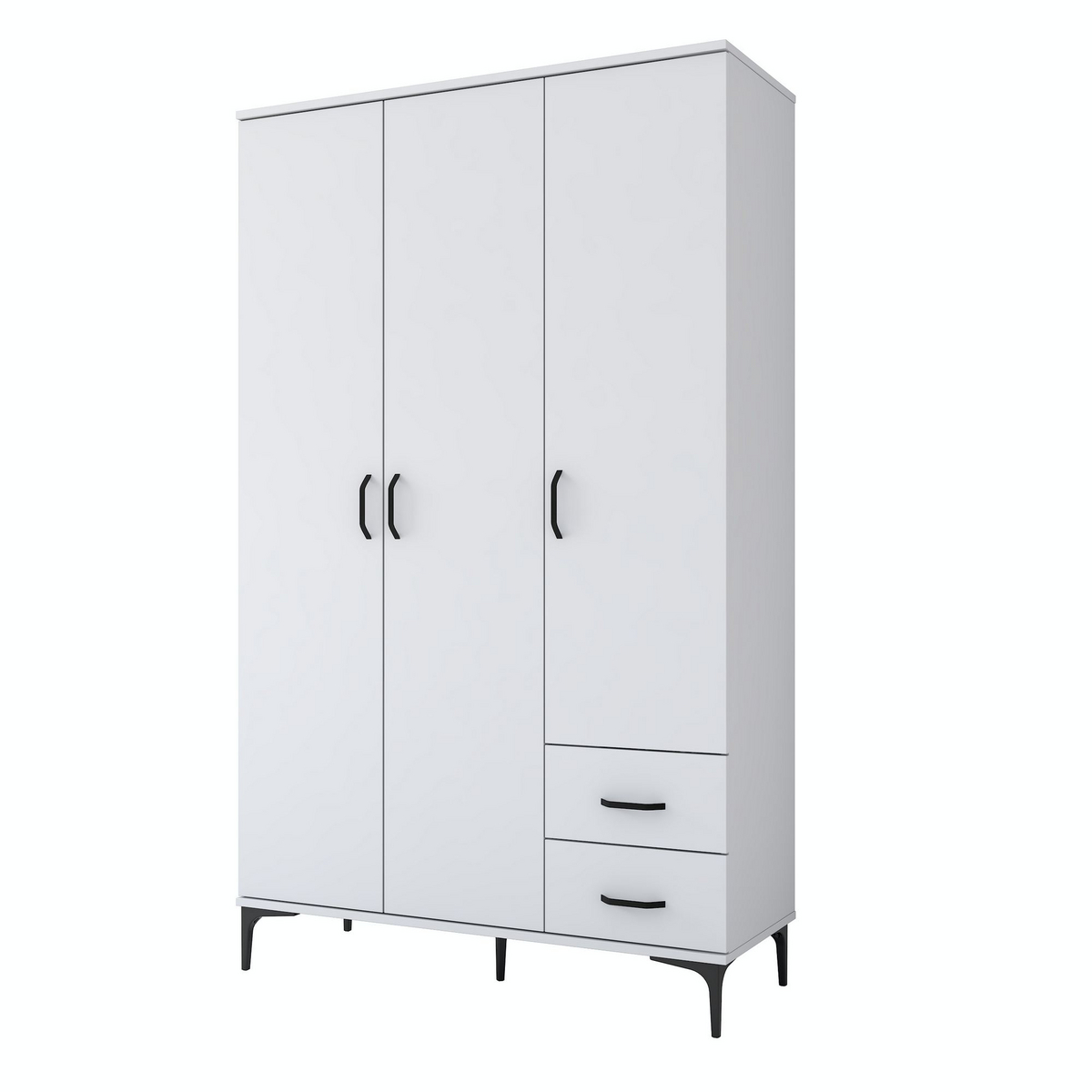 Norda Design Badrumsskåp Palermo, vit, 45 × 120 × 198,6 cm