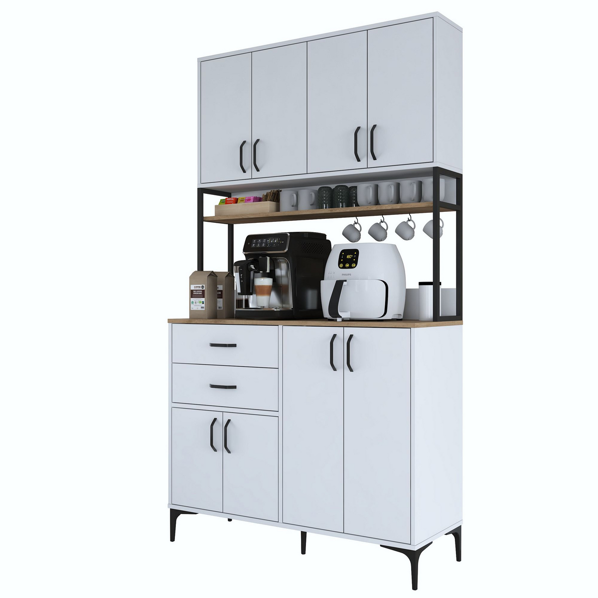 Norda Design Multiskåp Zenova, 45 × 120 × 218,6 cm