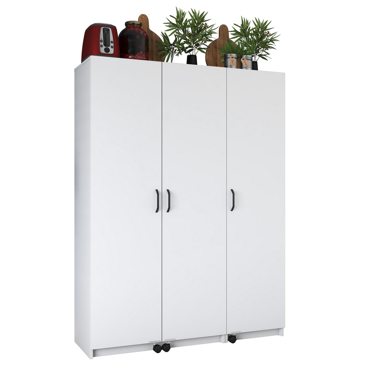 Norda Design Multiskåp Kappa, vit, 42 × 135 × 180 cm