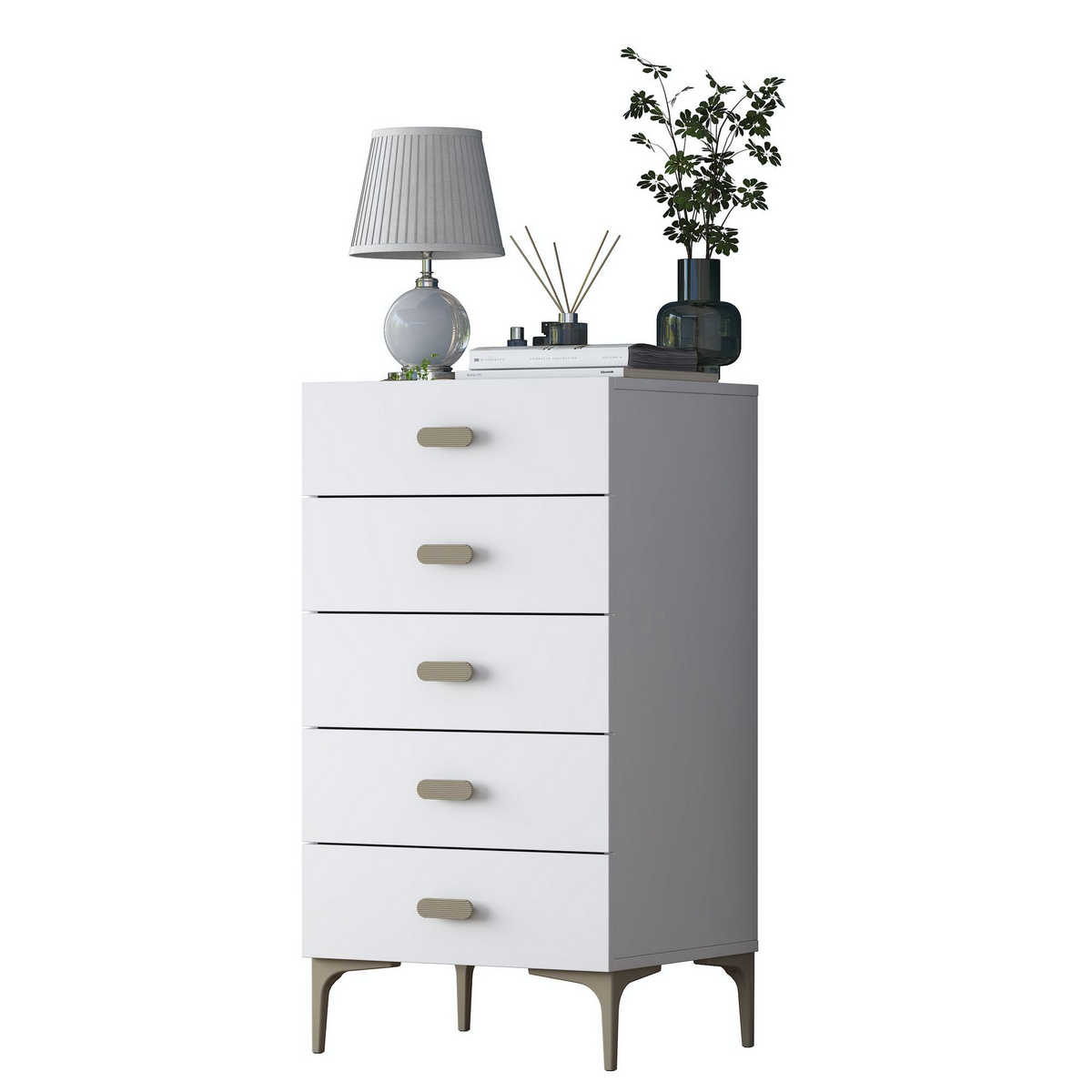 Norda Design Byrå Cassetta, vit, 45 × 55,4 × 105,4 cm
