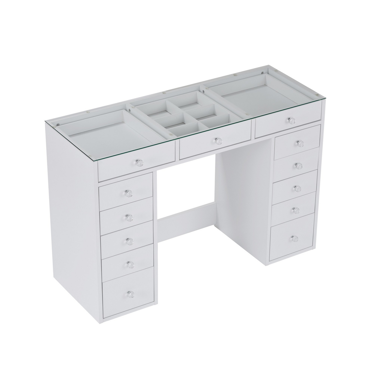 Norda Design Sminkbord Lucia, vit, 44,5 × 120 × 79,8 cm