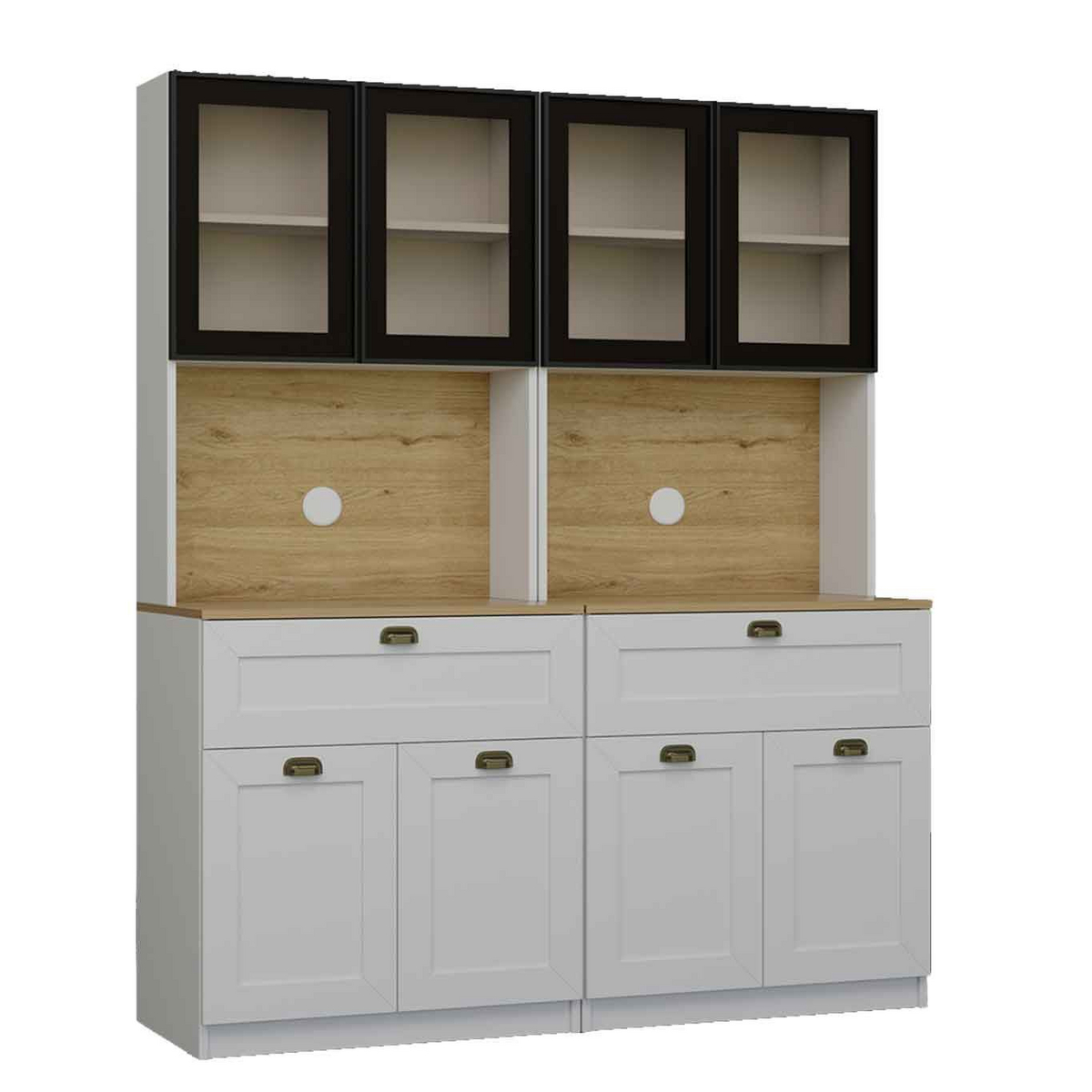 Norda Design Kaffestation Nero Twin 1600, vit, 44 × 160 × 190 cm