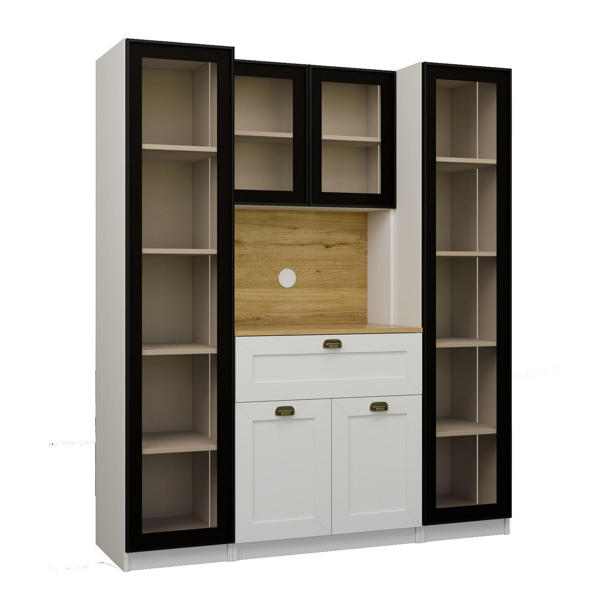 Norda Design Kaffestation Nero Duo 1600, vit, 44 × 160 × 190 cm