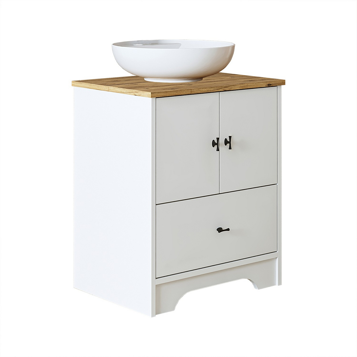 Norda Design Tvättställsskåp Ibiza, mattvit, 45 × 60 × 72 cm