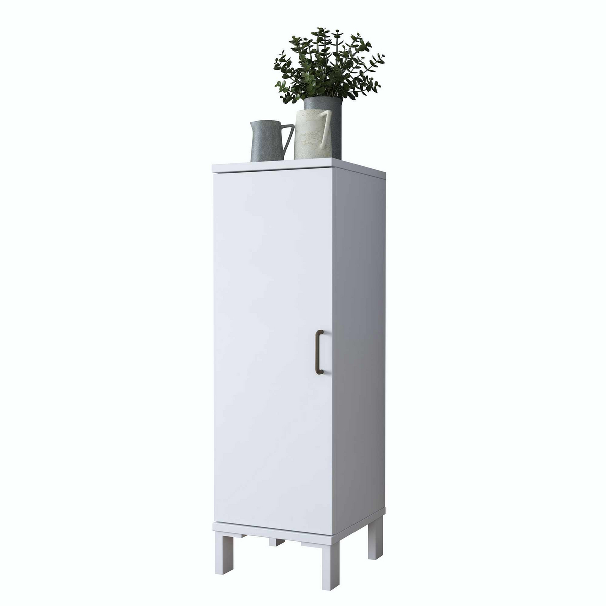 Norda Design Badrumsskåp Bellagio, vit, 32,5 × 30 × 93,6 cm